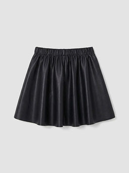 Deri G?r?n?ml? K?z ?ocuk Etek