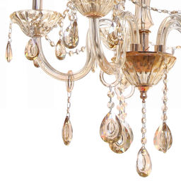 Люстра подвесная в стиле барокко "Armonia" 5*40Вт 25-S9006 со стеклянными основаниями