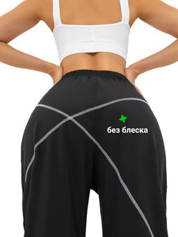 Спортивные женские брюки, черные, bp.155.001 - Profit фото 12