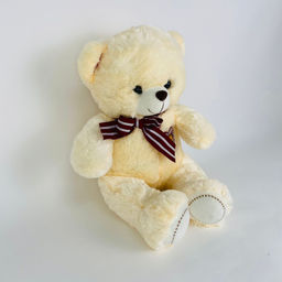 Мягкая игрушка Мишка с полосатым бантом 40 см (арт. 4858/40) - Storyland фото 6