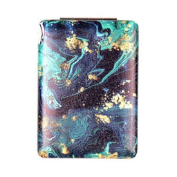 Зеркало карманное 6х8,5 см / GT354 /уп 50/300/ кожзам, стразы микс - Галеонтрейд фото 5