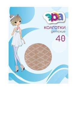 Капроновые колготки для девочки с узором 40 Den Эра  фото 2
