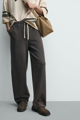 PANTAL?N JOGGER STRAIGHT FIT LAVADO / Gris antracita - Zara фото 5