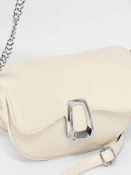 Сумка женская искусственная кожа Ch&K-1866, 1отд, плечевой ремень, молочный SALE 260018 - Adelia фото 9