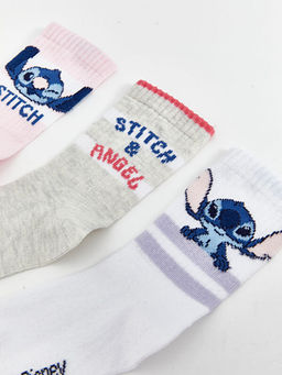 Stitch Desenli K?z ?ocuk Soket ?orap 5li - Waikiki фото 2