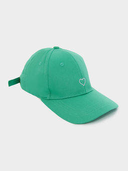 Бейсболка женская зеленая с вышивкой - Mark formelle фото 12