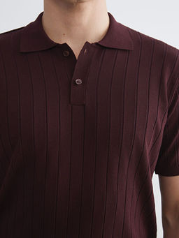 Polo Yaka K?sa Kollu Erkek Triko Kazak