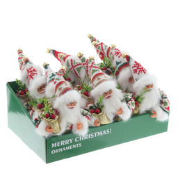 Дед Мороз подвесной, L12 W5 H17 см (полка 13 см.)