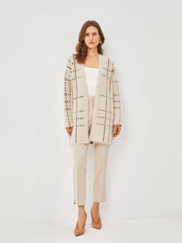 ?al Yaka Desenli Uzun Kollu Kad?n Triko H?rka