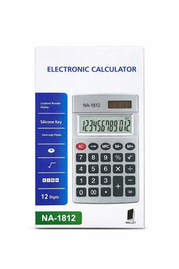 Калькулятор карманный 1812, 12-разрядный, книжка