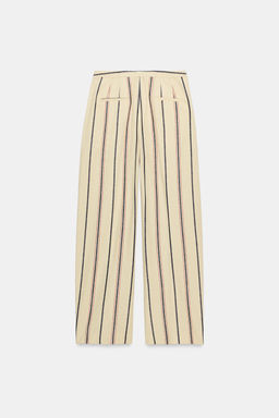PANTAL?N PLIEGUES RAYAS ZW COLLECTION / Beige - Zara фото 8