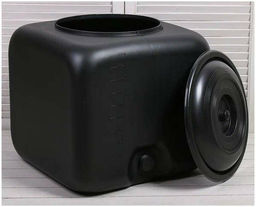 Бак для душевой 100 л. (квадрат.) черный М3271