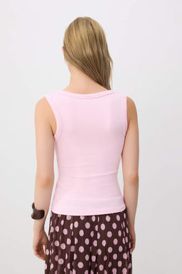 Pembe Fitted/V_cuda Oturan Kolsuz Esnek _rme Atlet TWOSS25AL00022 - Trendyolmilla фото 4