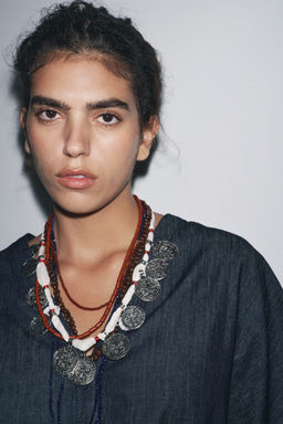 ZARA WOMAN COLLECTION RELAXED DENIM SHIRT