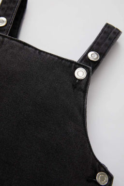 Джинсовое платье с бретелями для маленьких девочек - Defacto фото 6