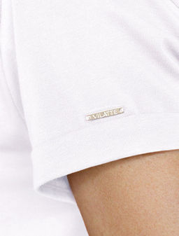 Свободная футболка с принтом из премиального хлопка с эластаном