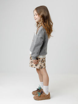 КР 302834/серый меланж,фоновые сердечки к603 джемпер (свитшот) для дев - Crockid фото 4