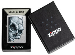 Зажигалка ZIPPO Череп и пламя | Skull and Flame 46587  фото 6