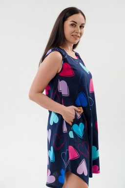 Платье женское из кулирки Кэтрин сердца - Амадэль фото 7