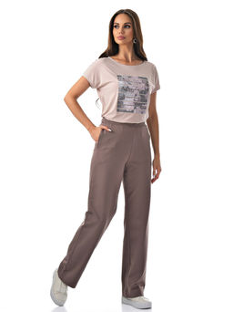 брюки  из футера 2х нитка пенье (хлопок с лайкрой) - А+б коллекция фото 13