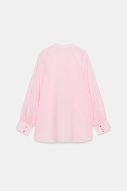 CAMISA FLUIDA CON RAMIO ZW COLLECTION / Rosa - Zara фото 6