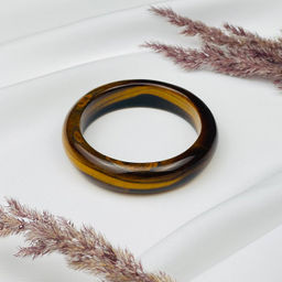 Браслет цельный из Тигрового глаза - Радуга самоцветов фото 2