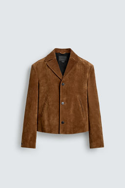 LEATHER SPLIT SUEDE JACKET - Zara фото 7