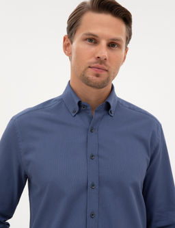 _ndigo Regular Fit Uzun Kollu G_mlek - Pierre cardin фото 2