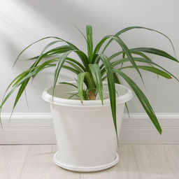 Горшок для цветов с поддоном «Альтернатива. Эконом», 10 л, пластиковый, белый