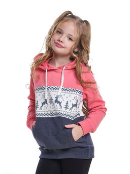 Толстовка с принтом UD 1105 коралл