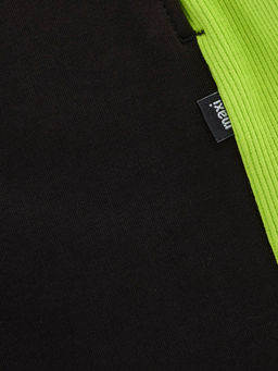 Шорты для мальчика 22-3458 черный|салатовый