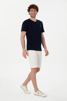 Erkek Regular Fit Bisiklet Yaka Lacivert Basic Ti__rt Sepette S_rpriz _ndirim - U.s. polo assn фото 4