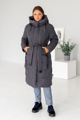 Полупальто J22D073CW темно-серый