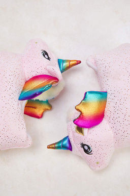 Pembe Unicornlu Ici Kurklu Kids K?z Cocuk Ev Terligi TAKAW26ER00015 - Trendyolmilla фото 2