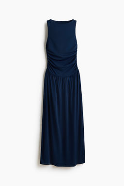 Vestido drapeado de punto