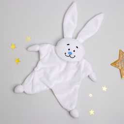 Комфортер для новорождённых Зайка, 30х27 см - Крошка я фото 3