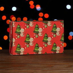 Цена за 20 шт. Коробка складная Снеговичок, розовая, 20 х 12 х 4 см - Simaland фото 2