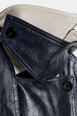 OVERSIZE LEATHER EFFECT TRENCH COAT ZW COLLECTION - Zara фото 11