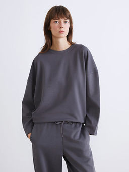 Bisiklet Yaka Kad?n Sweatshirt