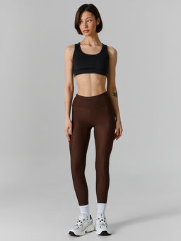 Леггинсы спортивные женские коричневые
