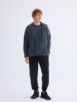 Kap??onlu Polar Erkek Fermuarl? Sweatshirt