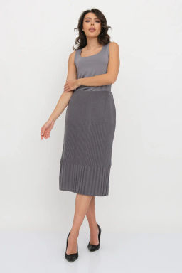 ЗЛАТА Юбка И 001 дл/серый
