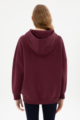 Kad_n Bordo Basic Sweatshirt Sepette S_rpriz _ndirim - U.s. polo assn фото 12