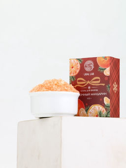 Цена за 2 шт. Соль для ванны, 100 г, с ароматом сливочного мандарина, URAL LAB