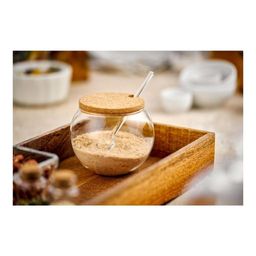 Сахарница стеклянная с крышкой Walmer Kronos, 0.25 л, цвет пробковый  фото 4