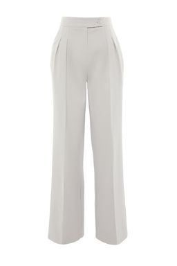 TRENDYOLMILLA Ekru Wide Leg/Genis Paca Yuksek Bel Dokuma Kumas Pantolon TWOAW22PL0066 фото 18