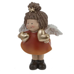 Фигурка декоративная "Девочка-Ангел", L7 W4 H9 см, 4в.