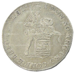 1/4 серебряного дуката 1762 года Голландская республика  Зеландия