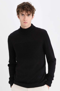 Standart Fit Yar?m Bal?kc? Yaka Triko Kazak - Defacto фото 2