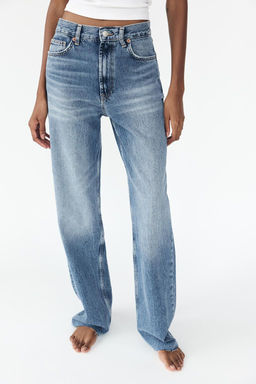 TRF WIDE-LEG HIGH-WAIST FULL LENGTH JEANS - Zara фото 11